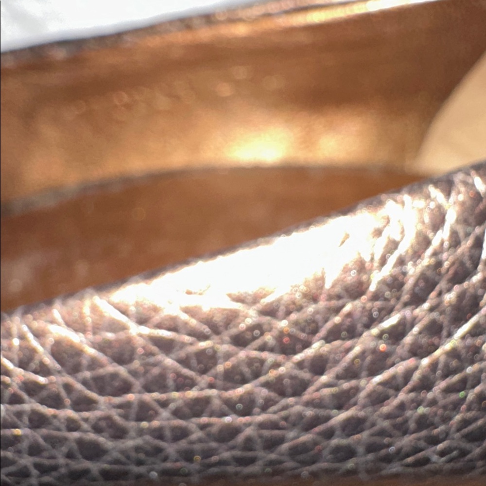 Gucci Bronze Brown Leather Peep-Toe Pumps with Horsebit - Picture 9 of 11